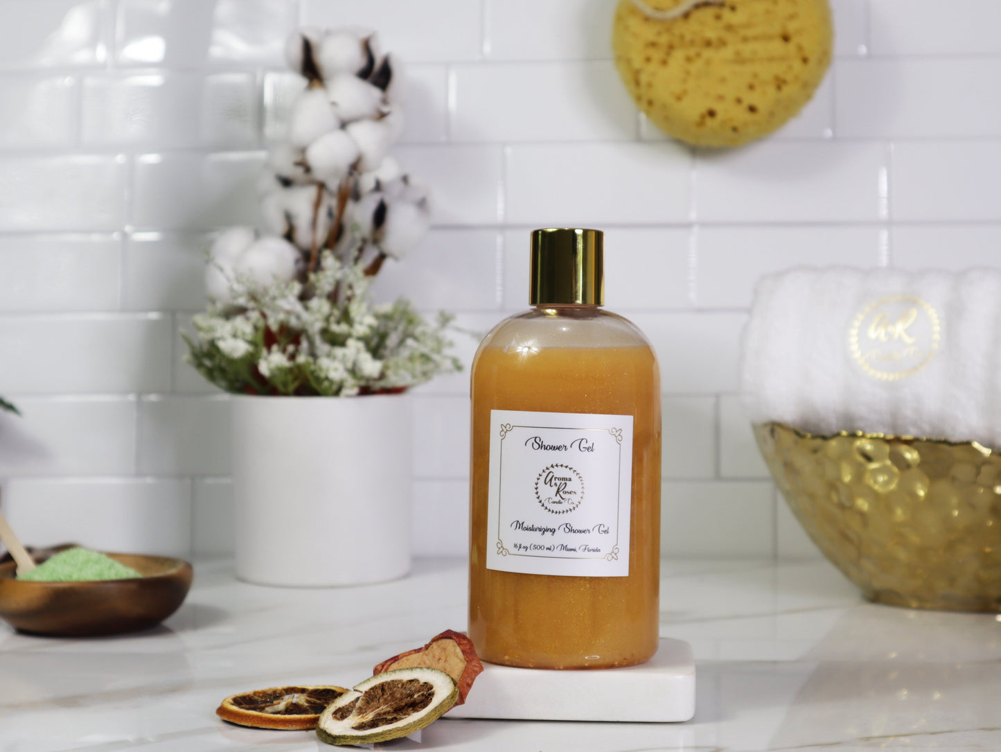 Shower Gel Gold Liquid Hand Soap aromaandrosescandle 