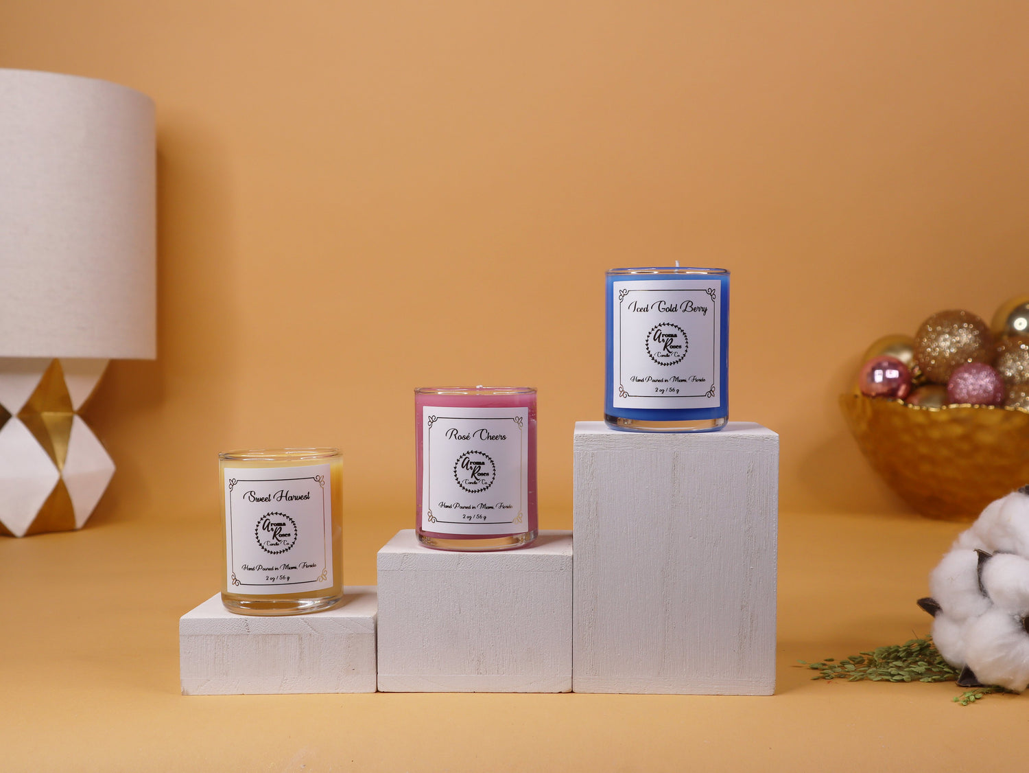 Holiday Collection Sample Gift Set Candles aromaandrosescandle Spa Holiday Collection 