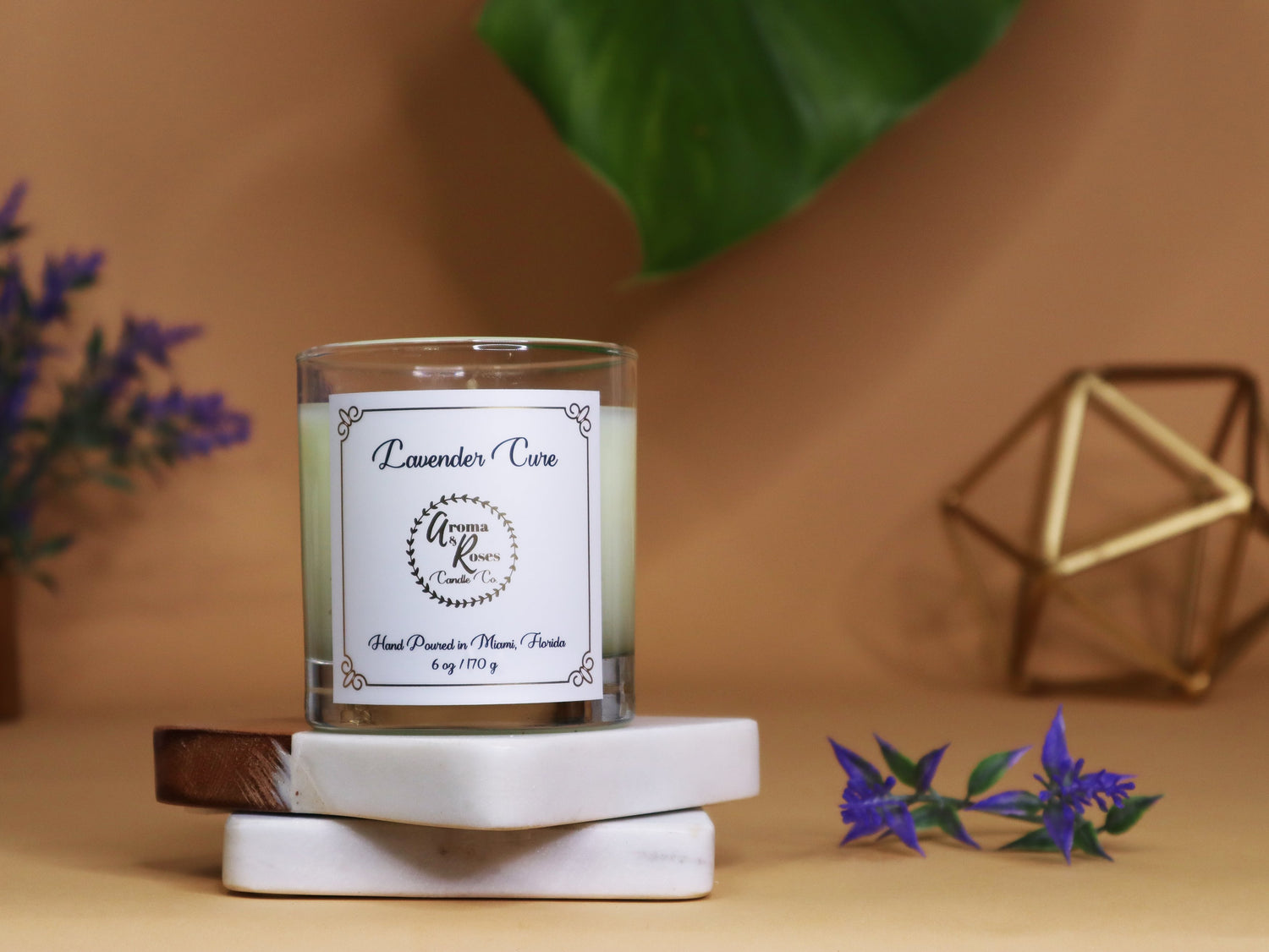 Lavender Cure Candle - aromaandrosescandle