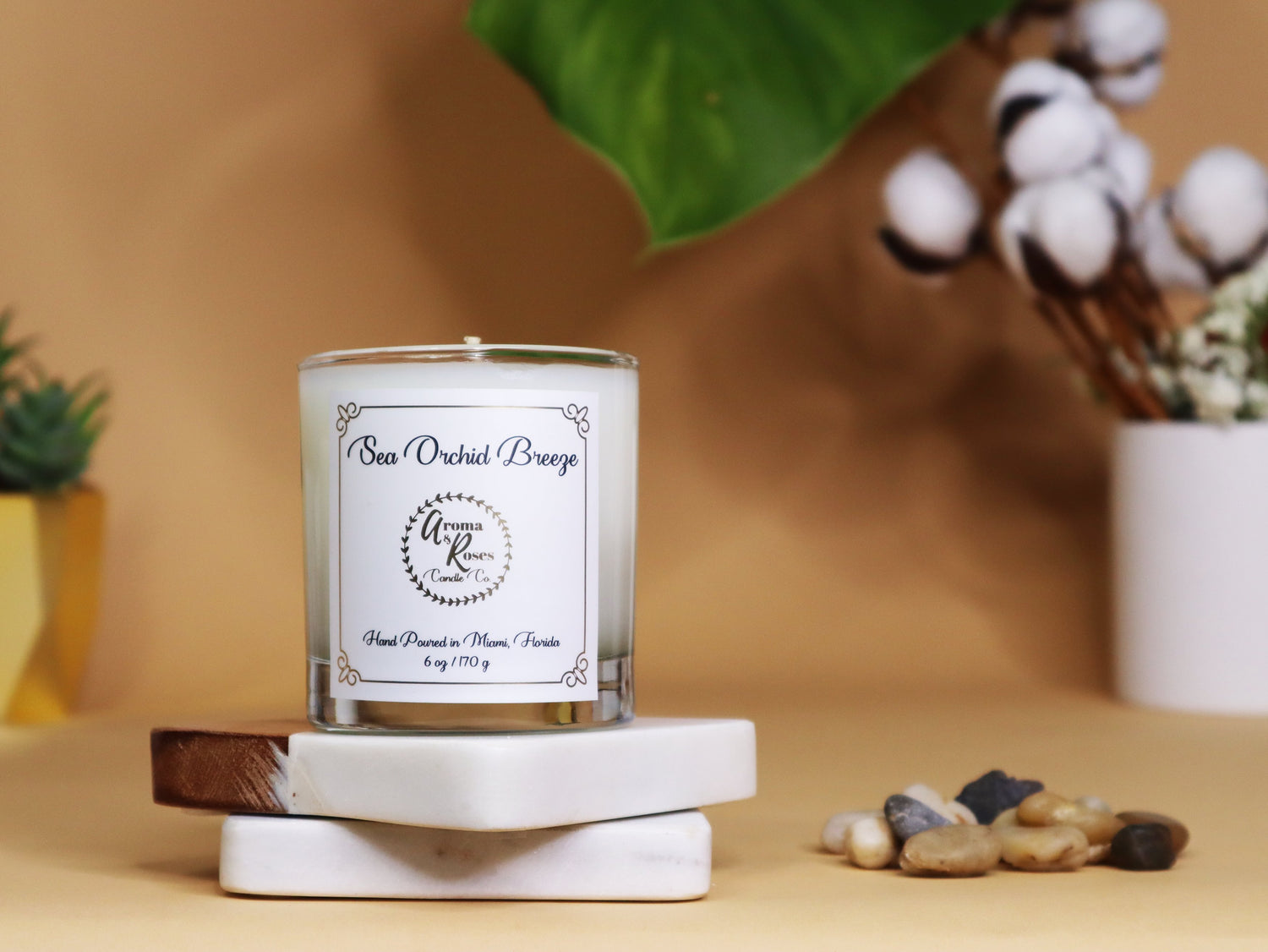 Sea Orchid Breeze Candle - aromaandrosescandle