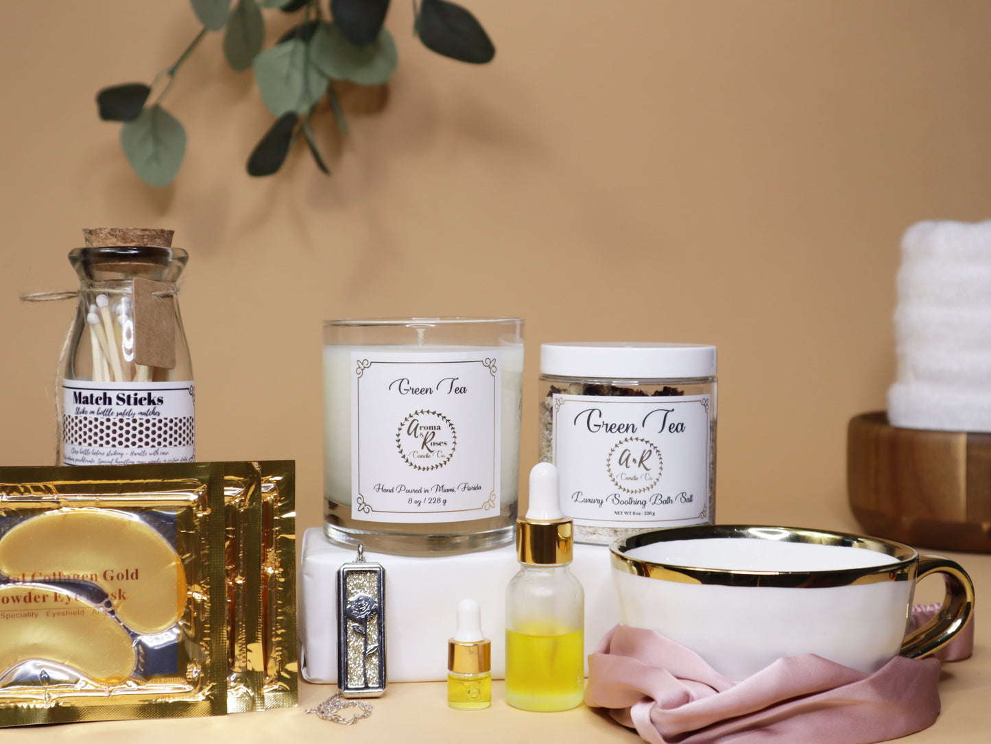 Asian Tea Spa Set - aromaandrosescandle